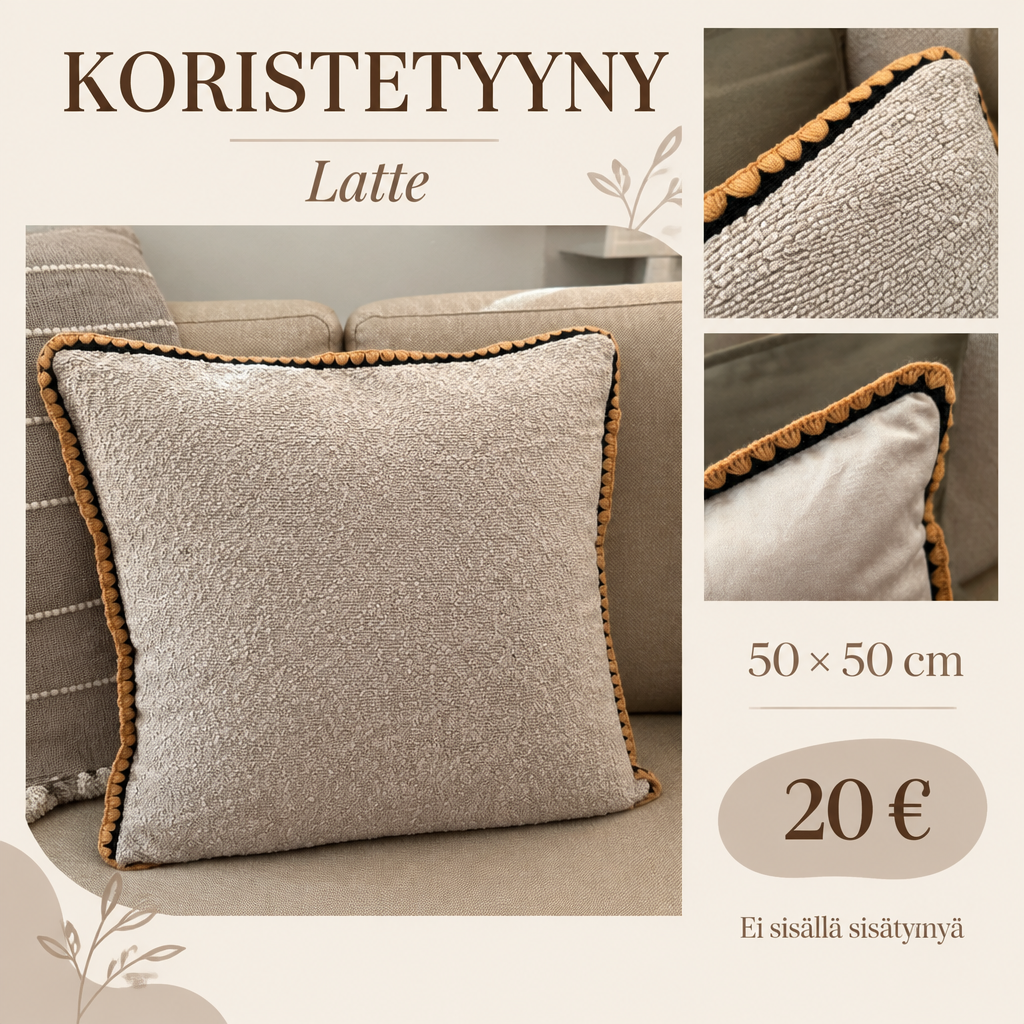 Myyntikortti koristetyynystä